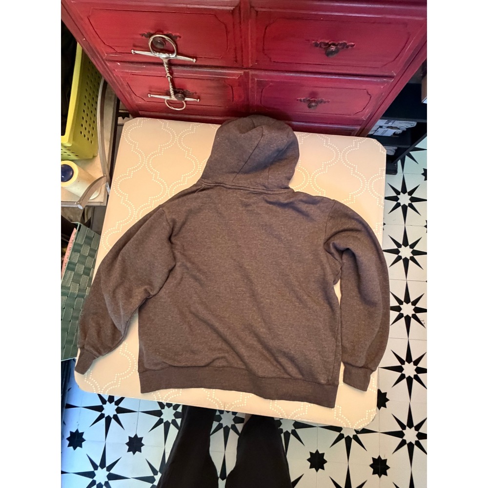 Nirvana Hoodie Iconic Yellow Smiley Face Logo Charcoal Grey Kids L Adult S - Picture 5 of 6